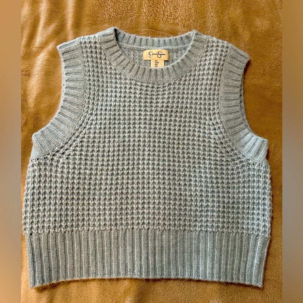 Baby blue sweater vest size small